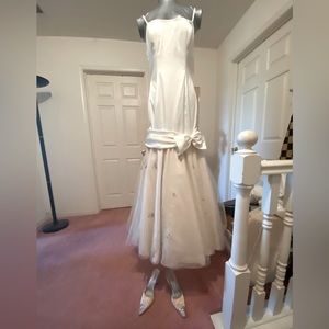 Absolutely stunning beaded embellished wedding dress, bridal gown.